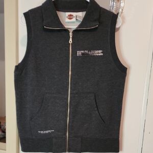 Harley-Davidson Gray Zip-Up Vest